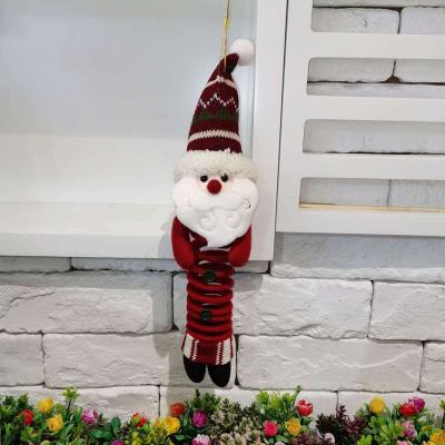 China Durable Christmas Decoration Tree Hanging Ornaments Feather Hanging Dolls Christmas Spring Doll for sale