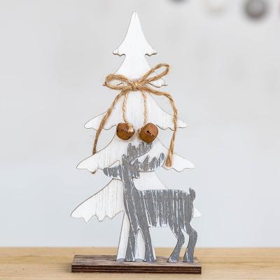 China New Cute Fawn Christmas Ornaments Christmas Home Decoration Window Ornaments for sale