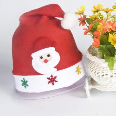 China Cute Christmas Decoration Kids Cartoon Christmas Hat Santa Claus Antlers Christmas Hat Decoration for sale