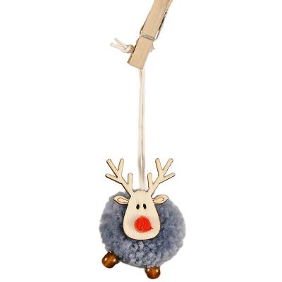 China Home Festival Decoration Christmas Felt Fawn Pendant Elk Pendant Christmas Tree Hanging Decoration for sale