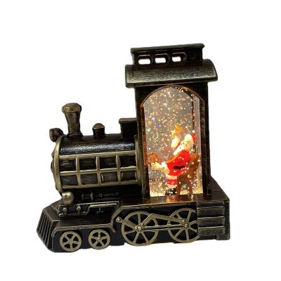 China European New Retro Shape Train Lamp Festival Stuff Wind Waterproof Wind Light Portable Home Decoration for sale