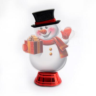 China Christmas Hand Made Factory Plastic Acrylic Santa Claus Ornaments Christmas Holiday For Decoration for sale