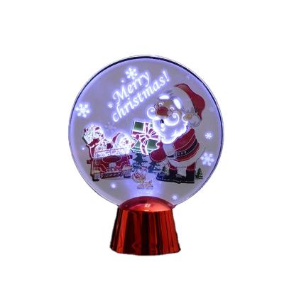 China Hand Made Different Portrait LED Light Acrylic Christmas Ornament For Party Halloween Birthday for sale