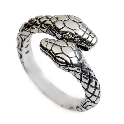 China Europe ring men's little finger tail ring lady snake vintage tide men's index finger ring jewelry for sale