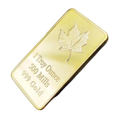 China Commemorative Gold Coin Canadian Commemorative Nugget Leaf Europe Maple Coin Medallion for sale