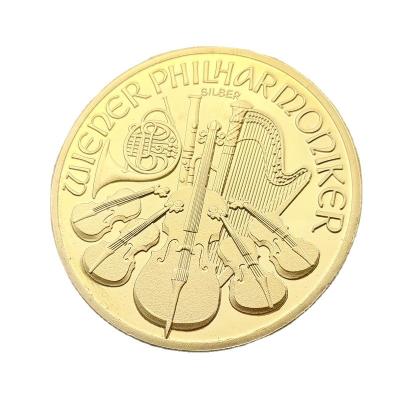 China 2015 Europe Vienna Symphony Orchestra Gold Coin Medal Medal Badge Coin Austrian Commemorative Coin for sale