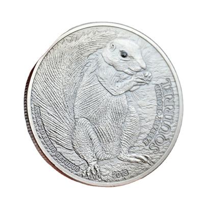 China Europe Coin Mongolian Animal Commemorative Squirrel Gold Coin and Commemorative Silver Coin for sale