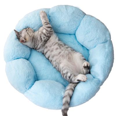 China Sustainable Amazon Hot Seller Pet Products Removable Washable Warm Wool Sleeping Dog Bed for sale