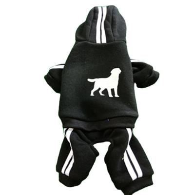 China Fashionable Cotton Top Loose Cute Stripe Pattern Soft 100% Dog Clothes Hoodie for sale