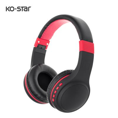 China Foldable BSCI Audited Factory Big Bass Bluetooth V5.0 Wireless Headphones OEM Earphones with FM, TF Function for sale