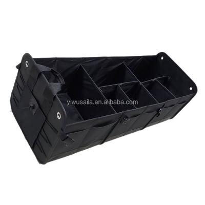 China Camouflage Forest Custom Logo 1680D Car Trunk Organizer Non Slip Bottom Heavy Duty Folding Storage Box 94*37*32cm 37*14.5*12.5