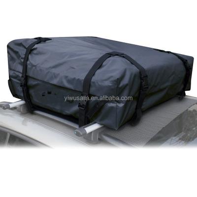 China PVC Rain Dust Water Proof Vehicle Car Roof Rack Cargo Tent Carrier Box 1000D PVC Tarpaulin Travel Storage Bag 110*90*30cm for sale