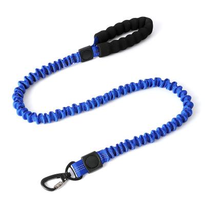 China Custom Large High Elasticity Nylon Dog Leash Cushioned Leash Suitable for Medium and Large Dogs for sale