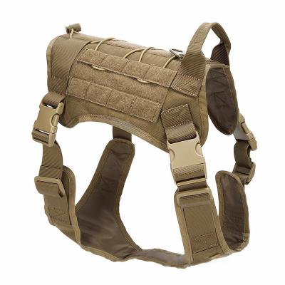 China Large lights molle system combat k9 tactical dog clothing nylon camouflage dog vest for sale