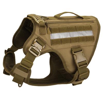 China Tactical Outdoor Cobra Zipper Vest Large Pet Training Vest Lights Dog Reflective Dog Clothes for sale