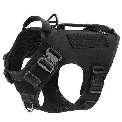 China Deluxe Outdoor Tactical Training Lights Dog Vest With Handles Durable Military Adjustable Vest With Metal Buckle for sale