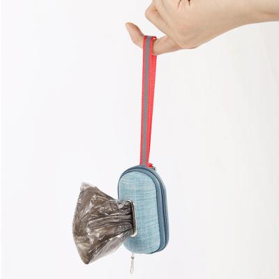 China Stocked Storage And Dispenser Of Dog Poop Bag For Waterproof Leash With Handle And Buckle for sale