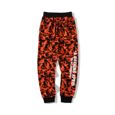 China New BAPExXO Anti-Static Co-Branded Cooperation Red Men's Casual Sports Pants Youth Popular Camouflage All Pair Pants for sale