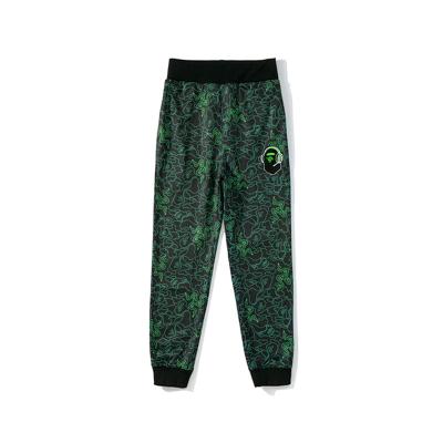 China New BAPE Anti-Static x RAZER Co-Branded Esports Pants Green Men's Casual Pants Youth Popular Camouflage All Pairs Pants for sale