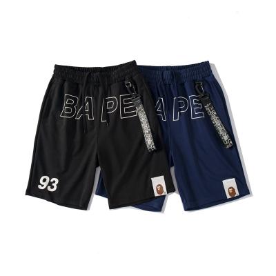 China Anti-Wrinkle BAPE Shorts No. 5 Co-Brand Summer Master Monkey Man Breathable Loose Buckle Men's Five-Point Sweatpants 93 for sale