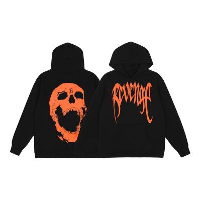 China Anti-pilling Revenge Print Niche High Street Hoodie Couples American Loose Hoodie for sale