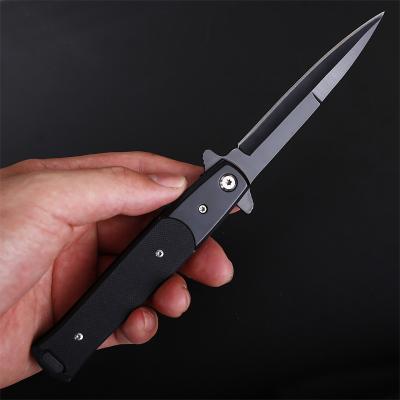 China High quality camping knife fast carry stainless steel knife with colorful wooden handle box knife survival knife camping for sale