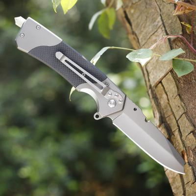 China Quick-Change Ready To Ship Professional Stainless Steel Pocket Knife With Folding Handle G10 Saw Blade Outdoor Pocket Knife for sale