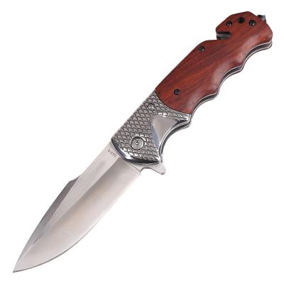 China Camping Knife Prepare To Board Professional Stainless Steel Saber Tactical Knives And Wood Handle Field Survival Knives for sale