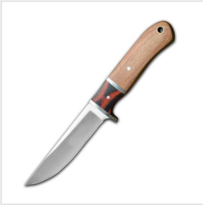 China High Quality Quick Fixed Fixed Blade Carry Blade Camping Tactical Hunting Knife Stainless Steel With Colorful Wood Handle Hunter Knife Outside for sale