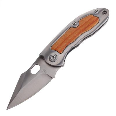 China Quick-Change Comfortable Wooden Carrying Handle CS Go Knife With Self Defense Pocket Knife Outside for sale