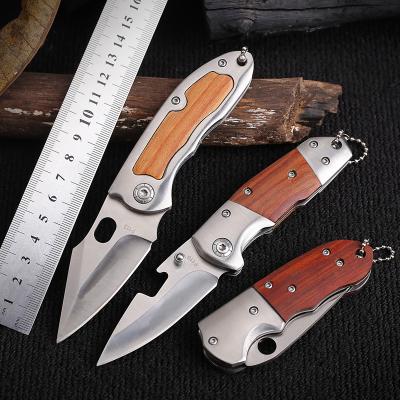 China Quick-change ready to ship professional stainless steel pocket knife with key knife chain out for sale