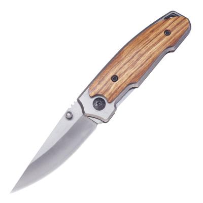 China High quality wood steel knife camping handle stainless steel city hunting knife quick carry knife and pocket knives Damascus for sale