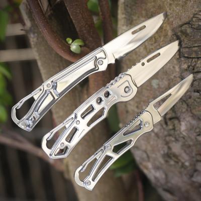 China Quick-change Mini Premium Stainless Steel Fast Shipping Knife With Steel Handle Outdoor Folding Pocket Knife for sale