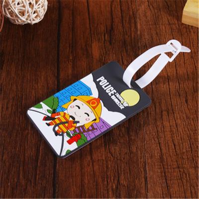 China Wholesale High Quality Custom PVC Personalized Soft PVC Luggage Tags Embossed PVC Luggage Tags Name Tags 2D Or 3D Effect for sale