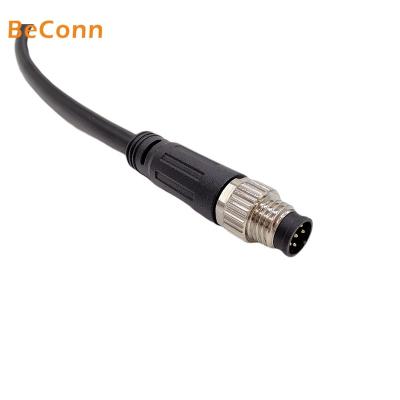 China Waterproof Zinc Alloy IP67 M8 3Pin 4pin 6pin Male Cable Connector For Small Household Electrical Appliance for sale