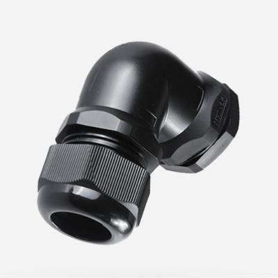 China 90 Degree Angle Plastic Cable Gland Nylon Elbow for sale