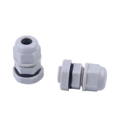 China Gray Color Nylon Plastic Waterproof And Lightweight Black Type Cable Gland Wire Metric for sale