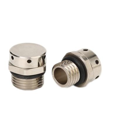 China 304 stainless steel air vent valve trim valve m16 m12 m10 m8 m6 m5 metal vent breather vent plug waterproof for sale