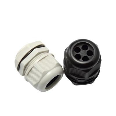 China Factory Inventory PG16 PA66 Multi-hole Nylon Waterproof Cable Glands for sale