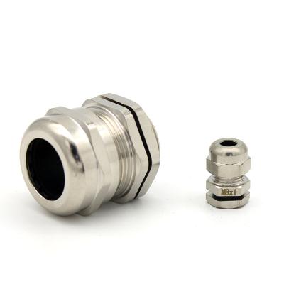 China Waterproof Nickel Plated Brass Cable Gland Connector IP68 M8 M10 M12 M12 M14 M18-M36 Metric Cable Fit 18-25mm For 4-8mm Cable for sale