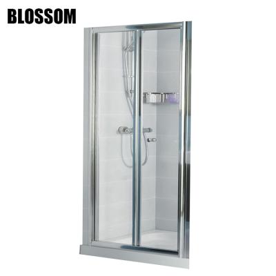 China Best For Small Bathroom Aluminum Alloy Sliding Accordion Bathroom Shower Bi Fold Doors for sale