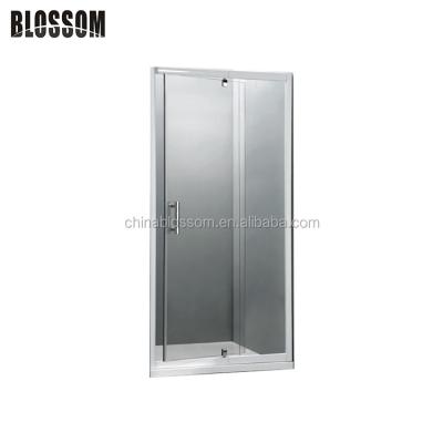 China (Adjustable length to fit bathroom space) Adjustable Frame Stretched Aluminum Profile Frame Length Stretched Shower Glass Door With Pivot for sale