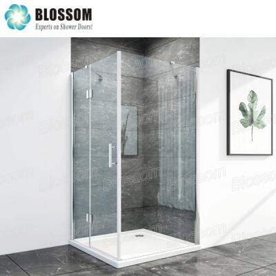 China Tempered Glass By Ourselves Hot Sale China Flower Trade Assurance Bathroom Simple Luxury Cheap Glass Shower Cubicle Folding Hinge Door Support Bar Nano for sale