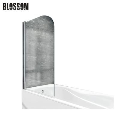 China Frameless Portable Tempered Glass Semi Framed Shower Screen For Bathtub for sale