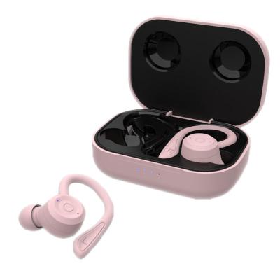 China Mini Stereo Bass Earphones Colorful TWS Bluetooth Earphone Ear Hook Wireless Sports In-Ear Running Earbuds for sale