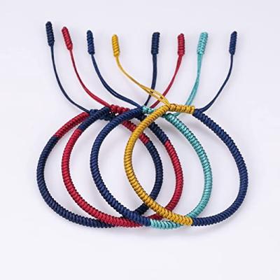 China Lucky Friendships Bracelet Braided Woven Adjustable Rope Bracelets Women Men CLASSIC Handmade String Couples Adjustable Rope Bracelets for sale