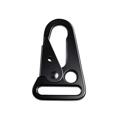 China Wholesale Quick Release Metal Carabiners HK Outdoor Heavy Duty Clapping Snap Hook 1