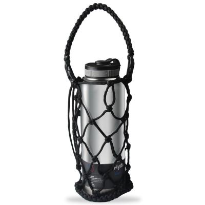 China Durable Wide Mouth Water Bottle Holder Hand - Woven Handle 30oz 32oz 36oz 40oz 64oz Paracord Paracord Net for sale