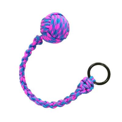 China Camping Military Survival Paracord Self-defense Steel Ball 550 Paracord Monkey Multifunctional Rising Main Chain Fist for sale