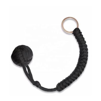 China Camping Survival Military Steel Ball Paracord Self-Defense 550 Paracord Monkey Multifunctional Rising Main Chain Fist for sale